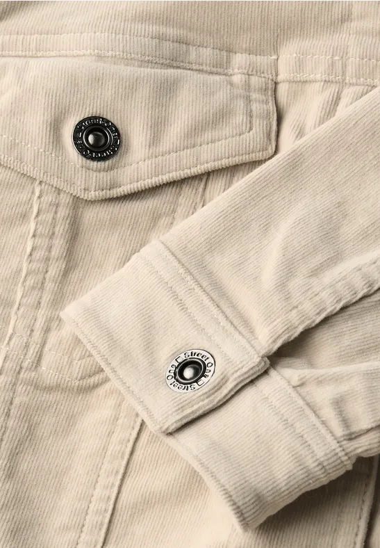 Mini-Cord Jacke malted beige