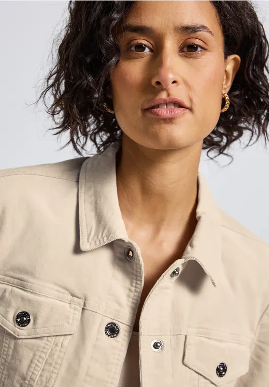 Mini-Cord Jacke malted beige