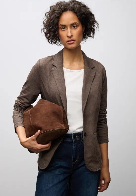 Basic Blazer dark hazelnut brown mel.