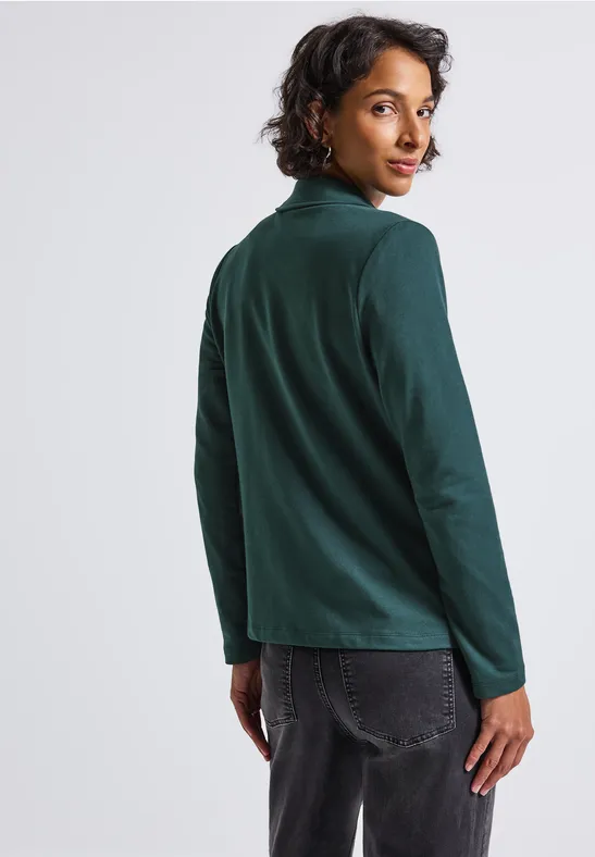 Basic Blazer deep teal green