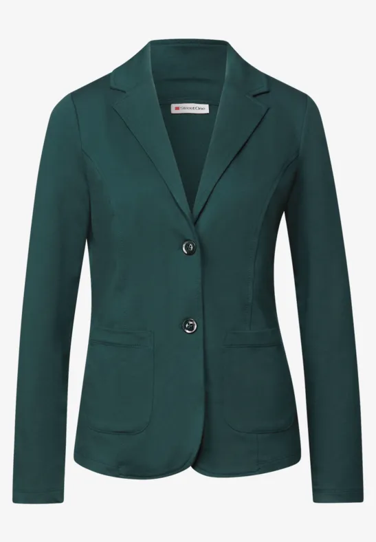 Basic Blazer deep teal green