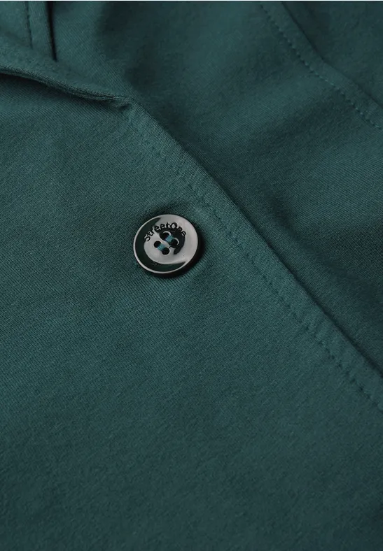 Basic Blazer deep teal green