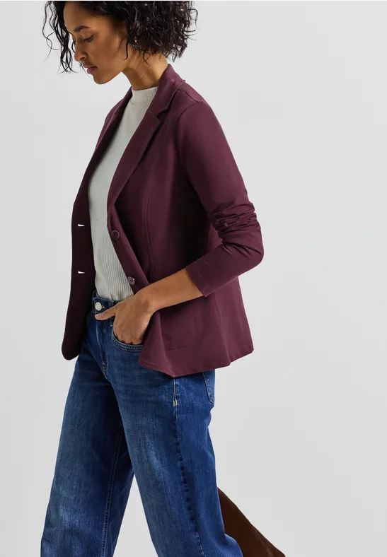 Basic Blazer wildberry red