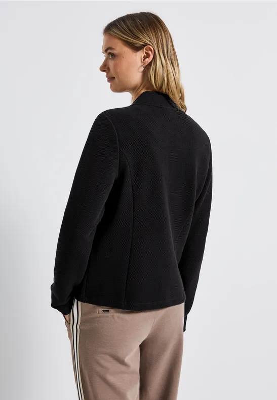 Jacquard blazer Black