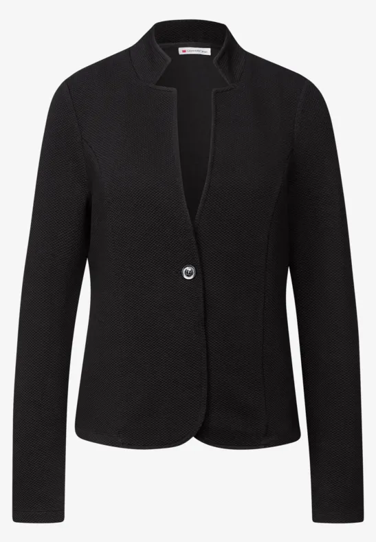 Jacquard blazer Black