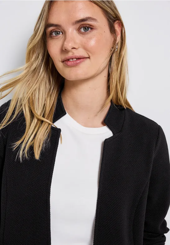 Jacquard blazer Black