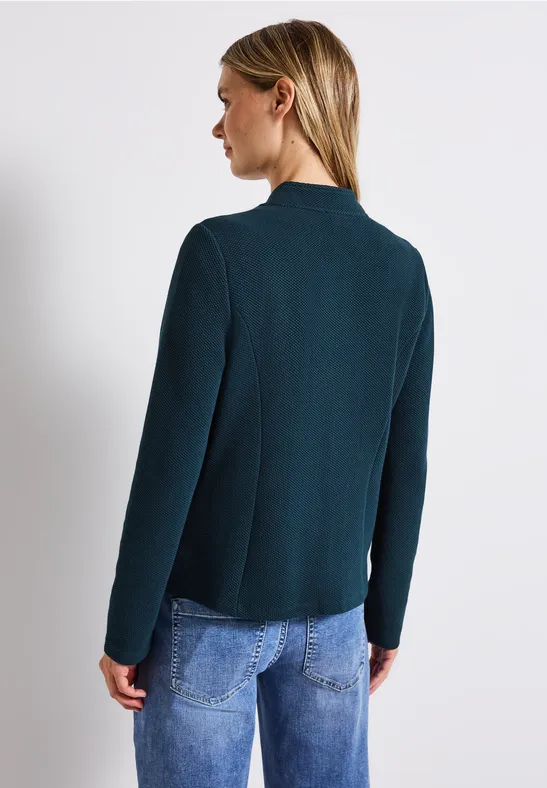 Jacquard blazer tide blue