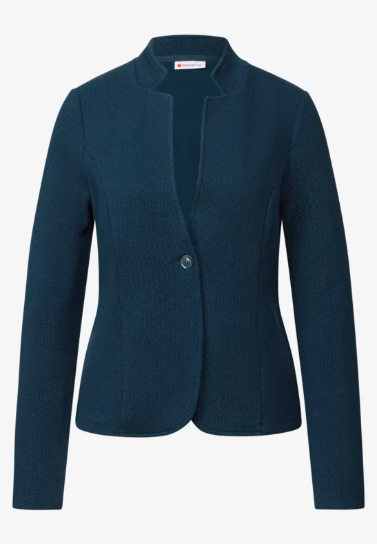 Jacquard blazer tide blue
