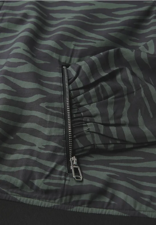 Gemusterter Blouson mid green