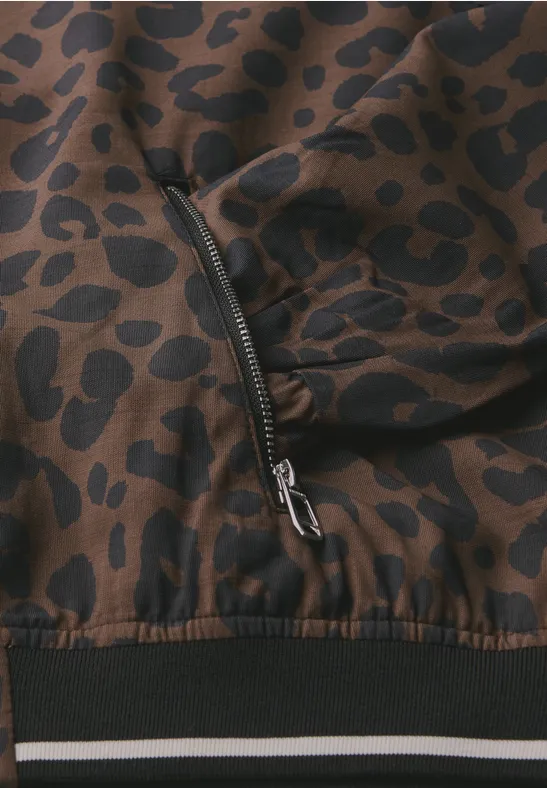 Gemusterter Blouson pecan brown