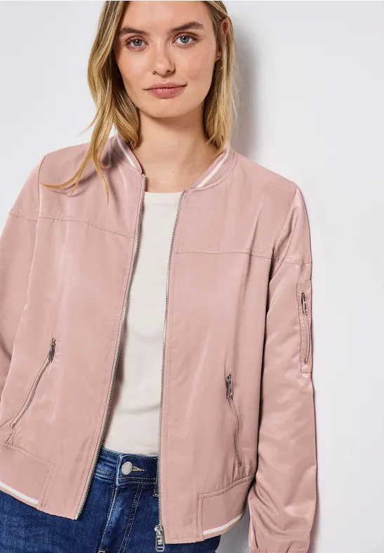 Satin Blouson faded rose