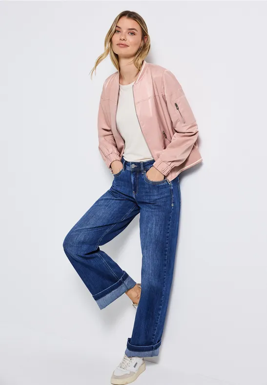 Satin Blouson faded rose