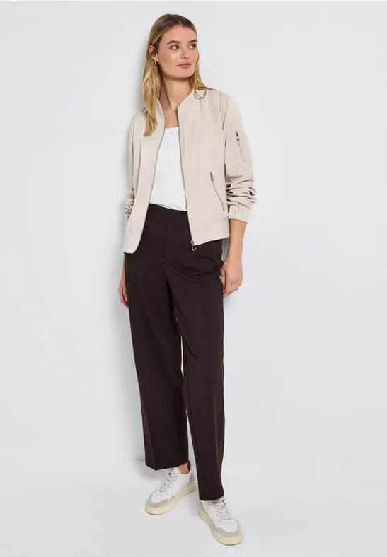 Satin Blouson malted beige