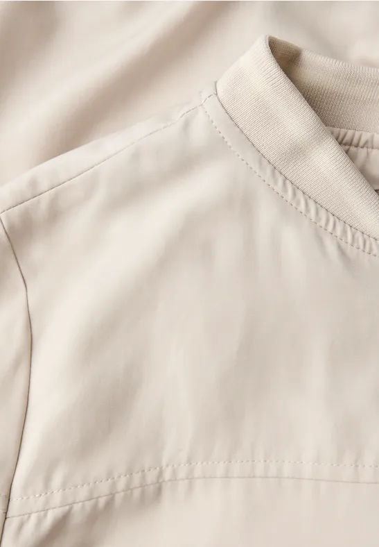 Satin Blouson malted beige