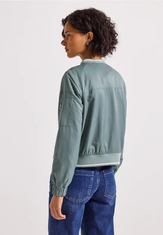 Satin Blouson arona blue