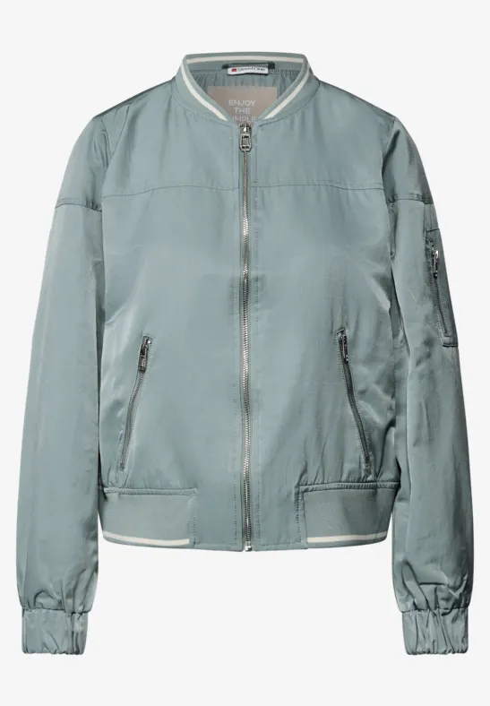 Satin Blouson arona blue