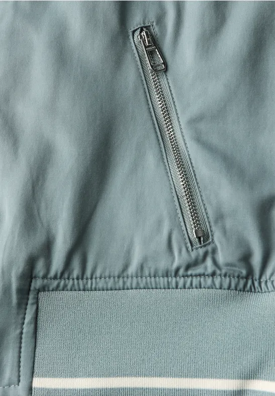 Satin Blouson arona blue