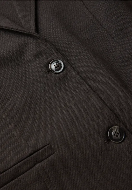 Basic Blazer deep roast brown