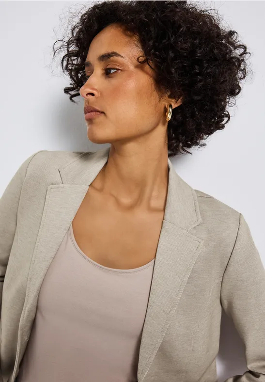 Basic Blazer morning beige mel.