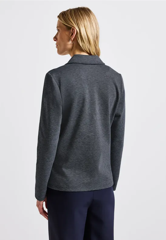 Basis blazer deep blue melange