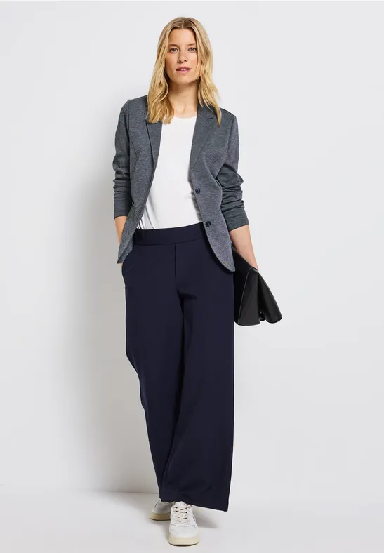 Basis blazer deep blue melange