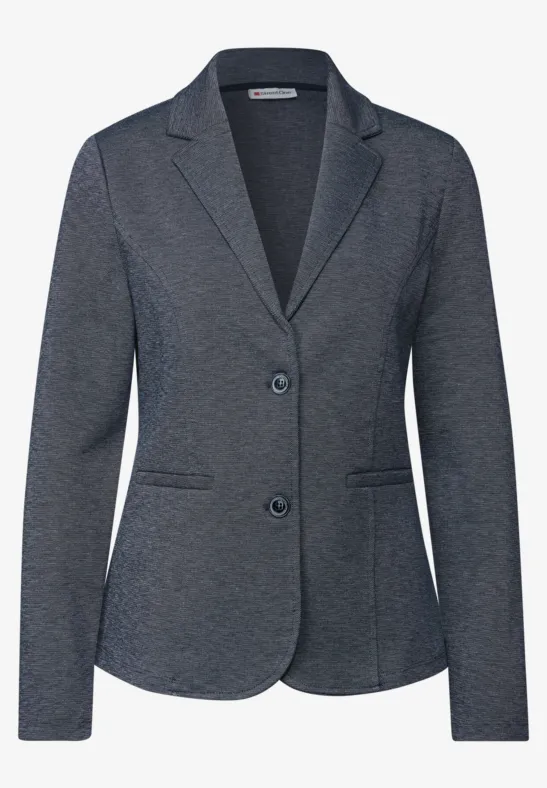 Basis blazer deep blue melange