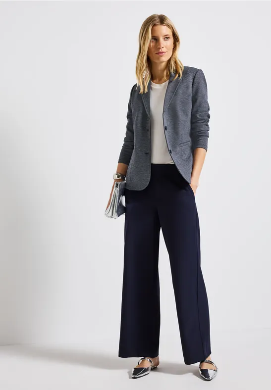 Basis blazer deep blue melange