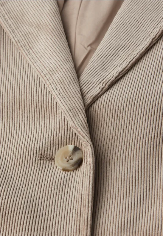 Cordblazer morning beige