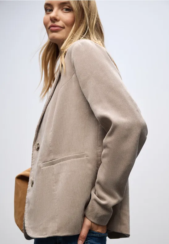 Cordblazer morning beige