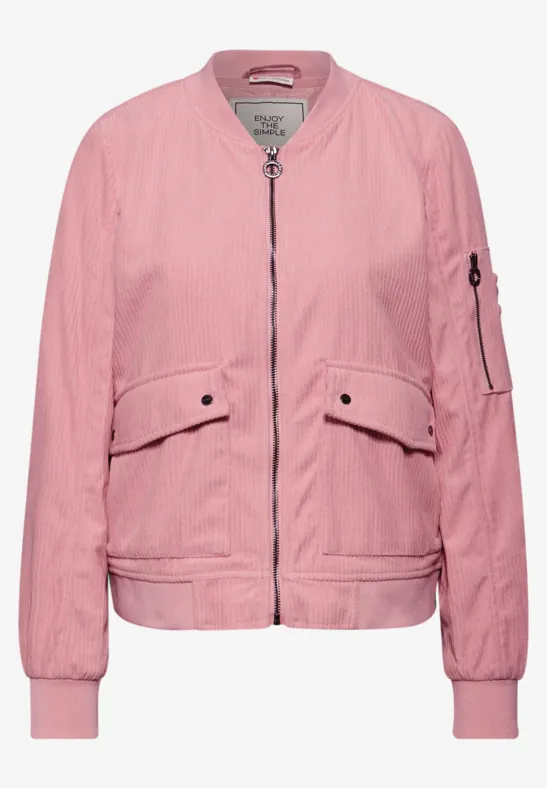 Softer Cord-Blouson powder pink
