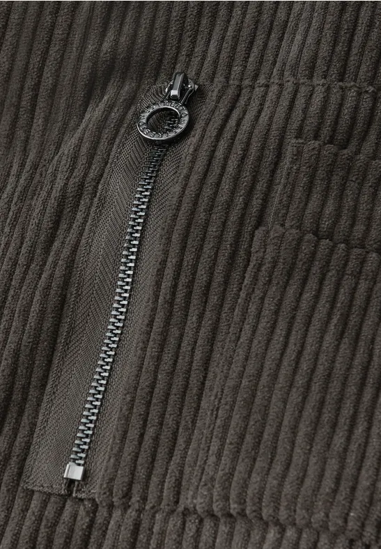 Softer Cord-Blouson darkest brown