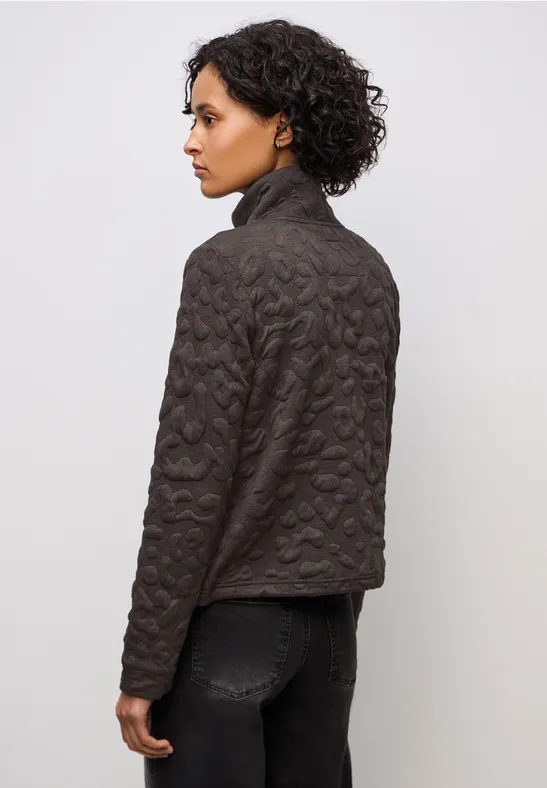Leo Jacquard Jacke rustic brown mel.