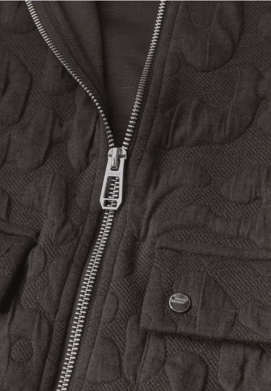 Leo Jacquard Jacke rustic brown mel.