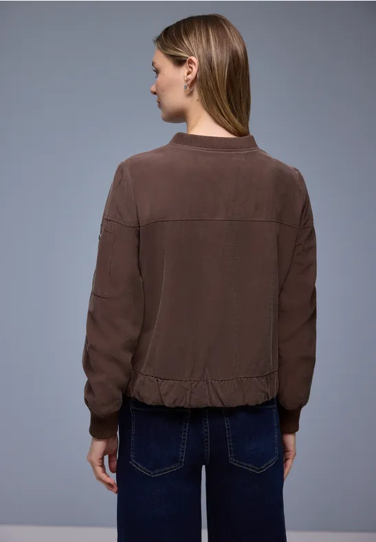 Blouson mahogany brown