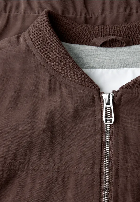 Blouson mahogany brown