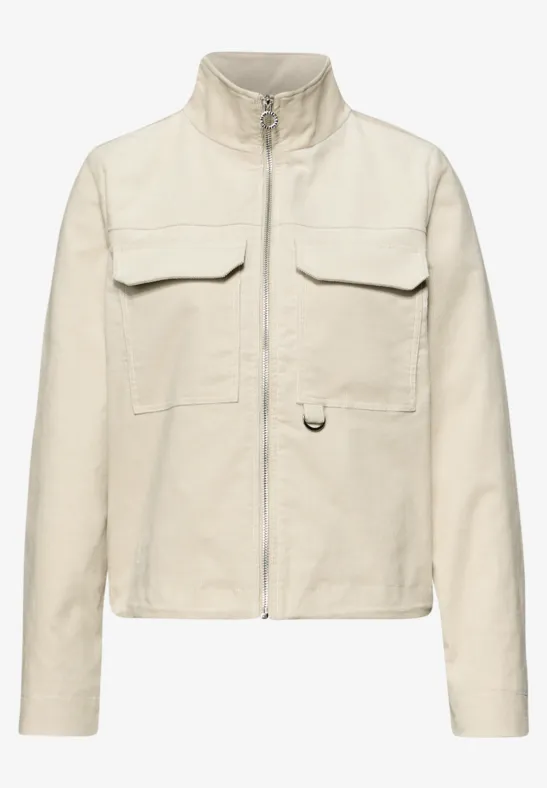 Kurze Jacke powder beige