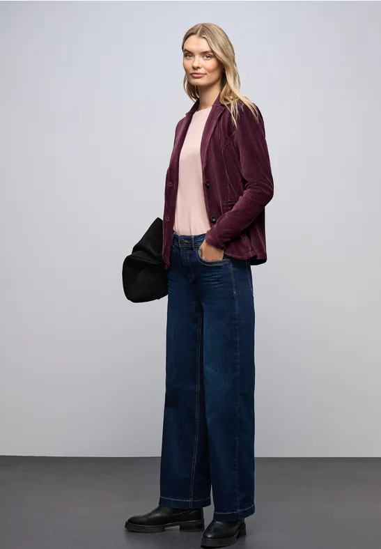 Zachte corduroy blazer Jazz Berry