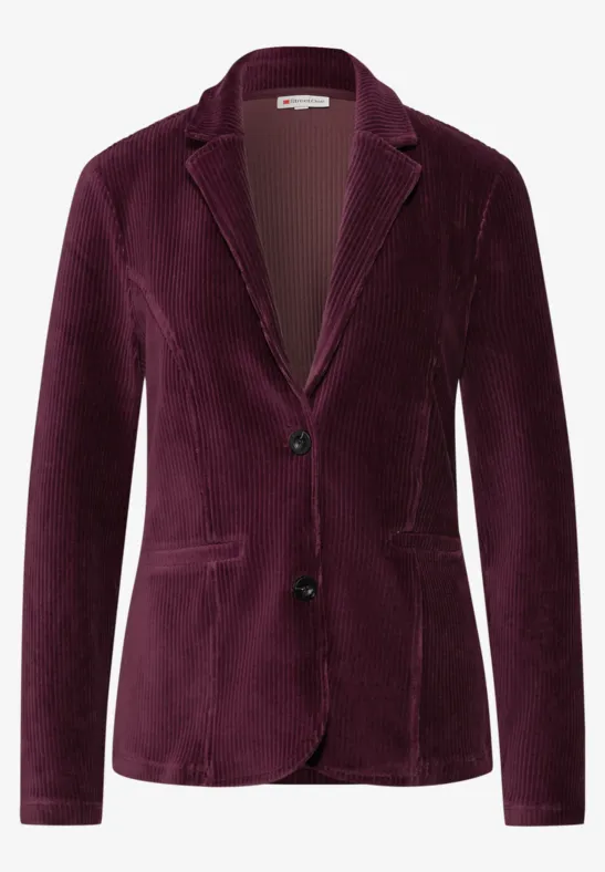 Zachte corduroy blazer Jazz Berry