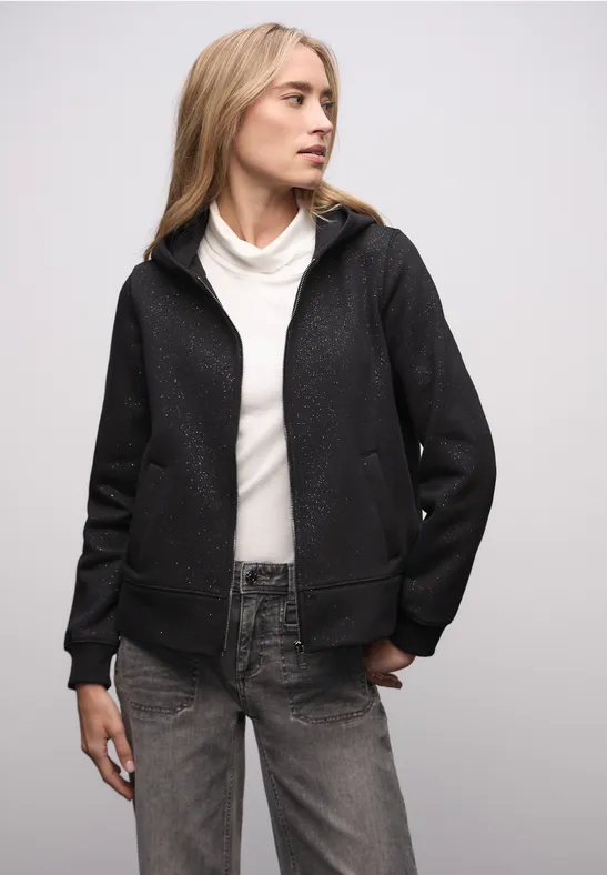 Veste de sweat scintillante Black