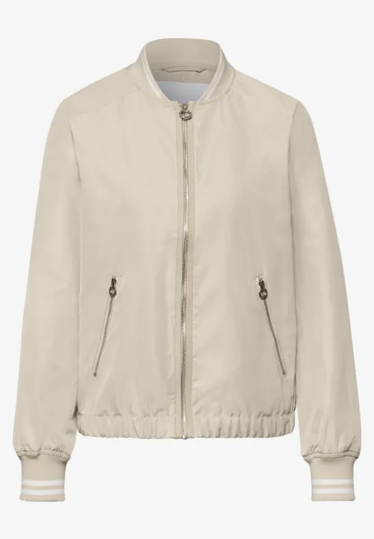 Kurzer Blouson powder beige