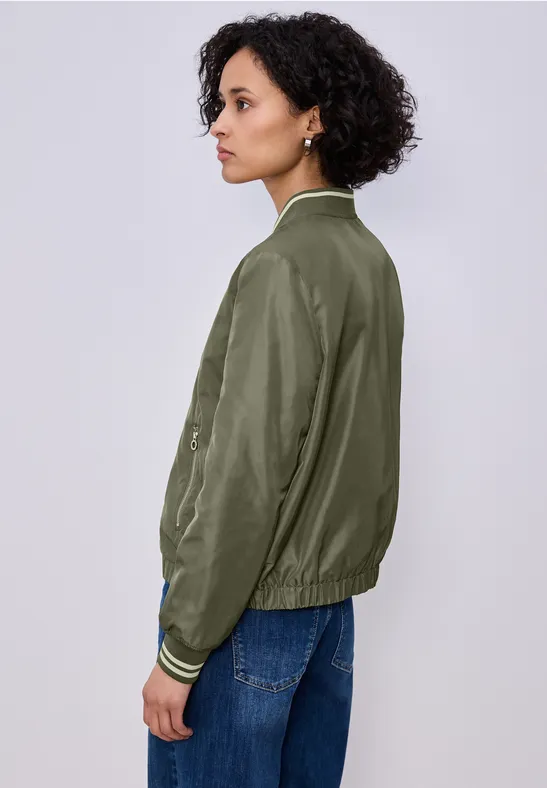 Blouson court Dark Vetiver Green