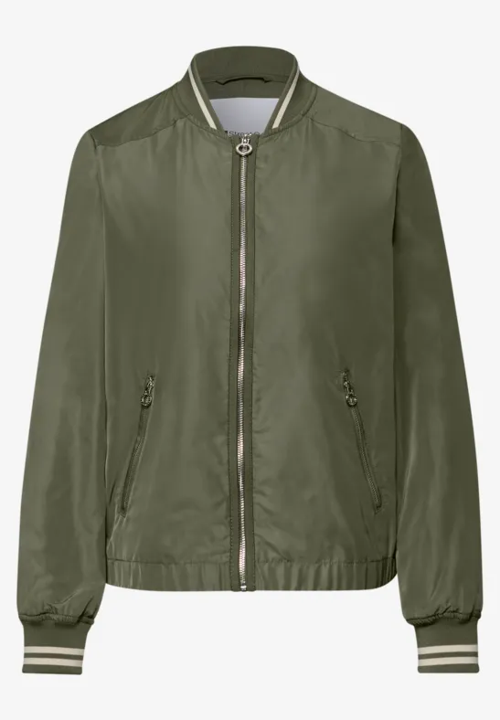 Blouson court Dark Vetiver Green
