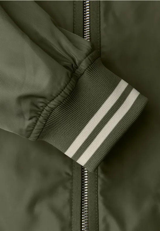 Blouson court Dark Vetiver Green