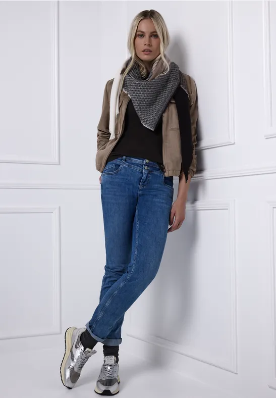 Kurze Veloursjacke light terra mocha