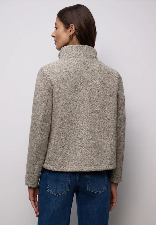 Veste avec col montant light terra mocha mel.