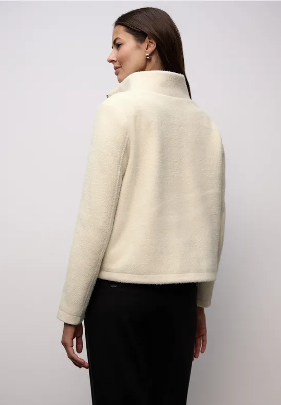 Jacke mit Stehkragen soft beige