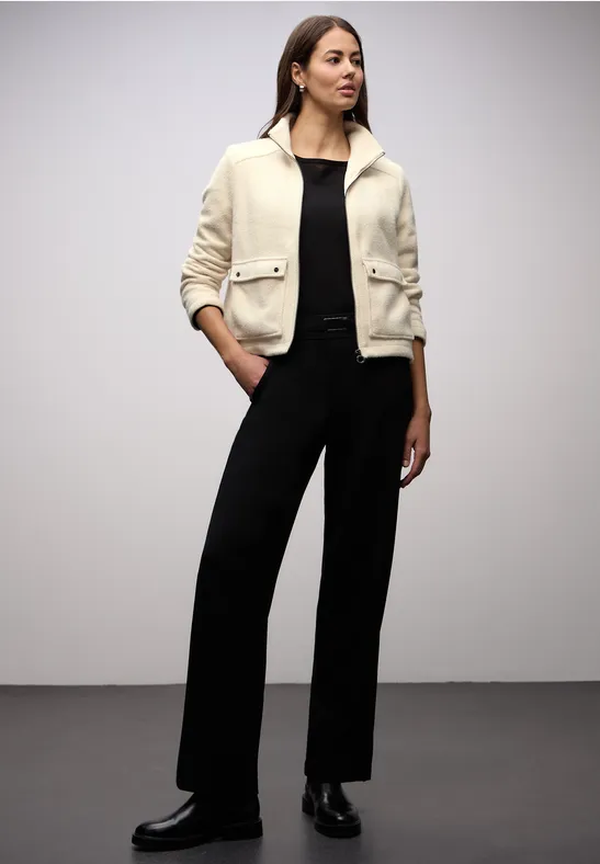 Jacke mit Stehkragen soft beige