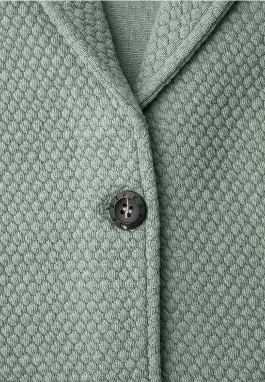 Blazer met structuur dark mint green