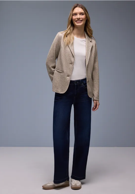 Marynarka z teksturą light terra mocha mel.