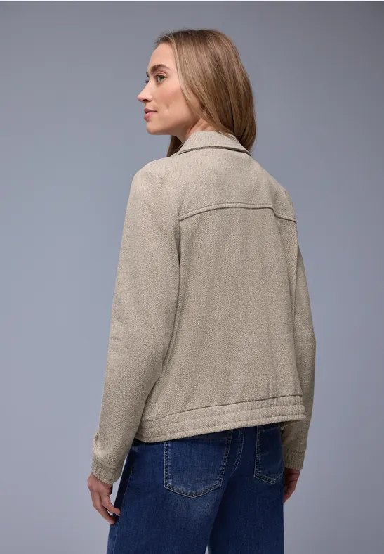 Herringbone Blouson light terra mocha mel.